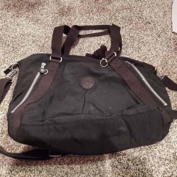 Kipling Black Duffle Travel Bag 17x13" - Picture 1 of 5